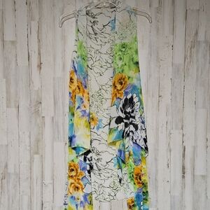 Floral Sleeveless Waterfall Kimono